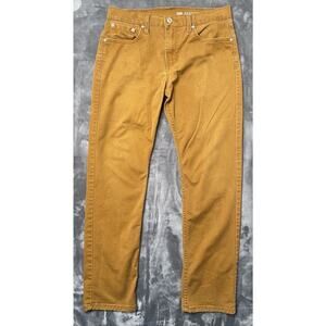 Levi's 502 Performance Chino Pants Men's 30x32 Brown White Tab Stretch